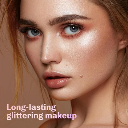 Face Powder Makeup, Shimmering Setting Powder, Oil Control Loose Powder, Matte Highlighter Makeup, Long Lasting Waterproof Concealer Setting Powder for All Skin Tones
