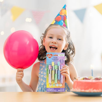 Care Bears 5 pcs Flavored Lip Gloss for Kids | Non-toxic & Vegan Makeup | Birthday Gifts for Ages 3 by Townley Girl