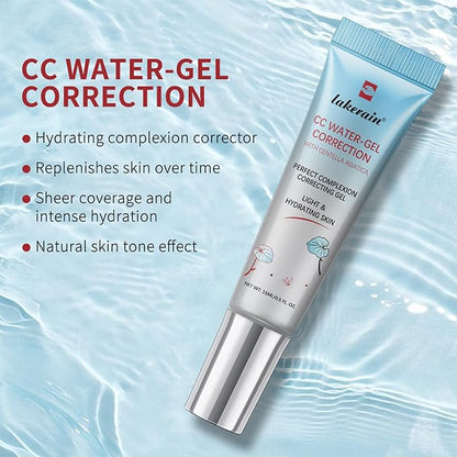 CC Water-gel Correction Cream With Centella - Complexion Correcting gel - Lightweight & Hydration Skin, Non-Greasy - Soothes and Moisturizes skin, Even Skin Tone (Transparent)