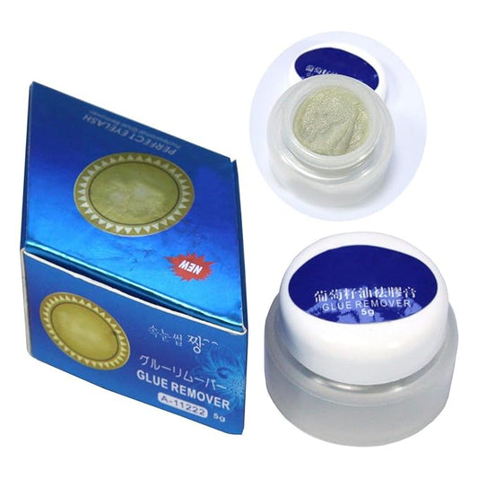 Professional Grape Seed Oil Glue Remover Lashes Eyelash Extension Cleaner 5g, White, 0.18 Ounce