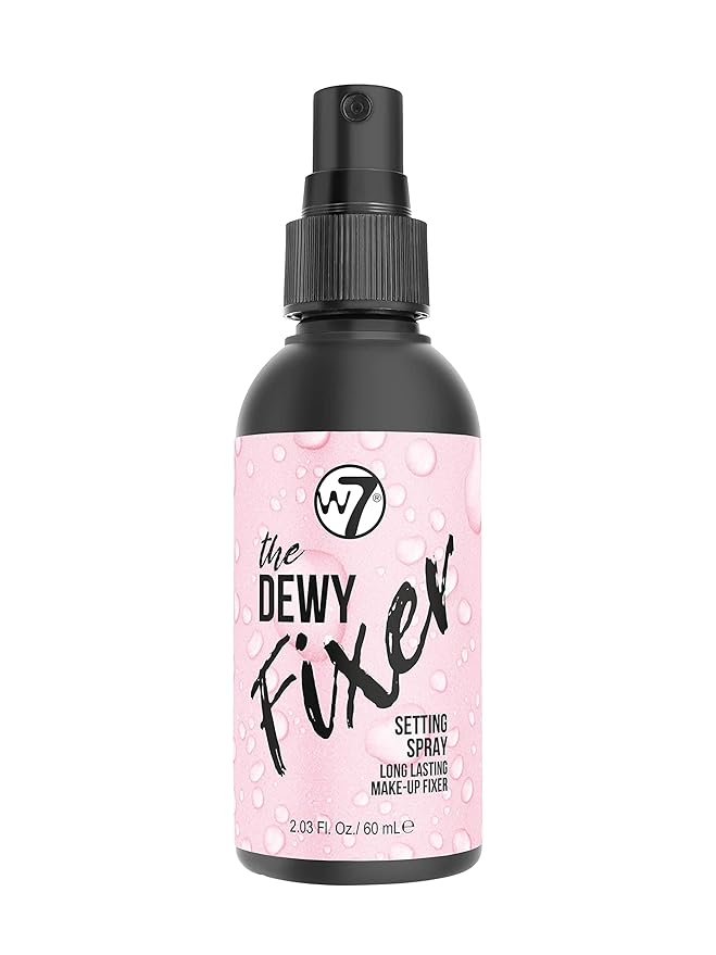 W7 The Fixer Makeup Setting Spray - Dewy Finish - Long-Lasting, Ultra-Fine Formula - Cruelty Free and Vegan