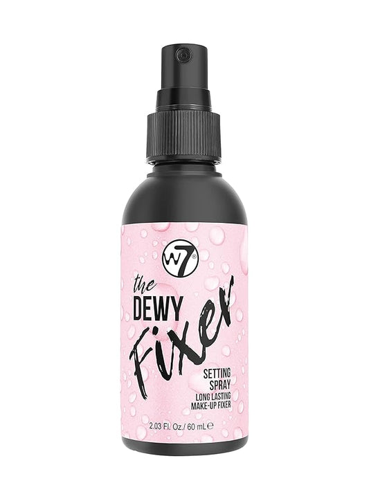 W7 The Fixer Makeup Setting Spray - Dewy Finish - Long-Lasting, Ultra-Fine Formula - Cruelty Free and Vegan