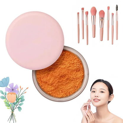 Allaura Beauty Pink Blurring Setting Powder - All Skin Tones (04#, One Size)