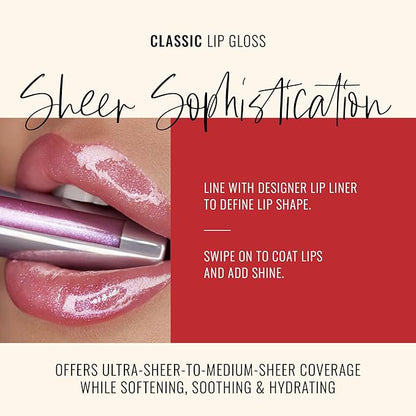 Runway Rogue Classic Lip Gloss, Pale-Purple Sheer Iridescent Hydrating Lip Gloss, ‘Purple Haze’