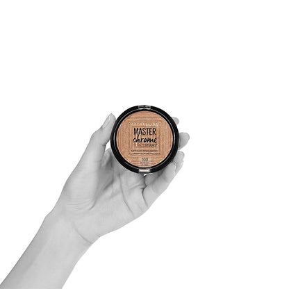 Maybelline New York Facestudio Master Chrome Metallic Highlighter Makeup, Molten Peach, 0.19 Ounce