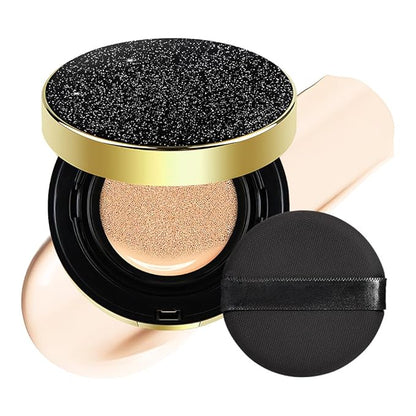 Air Cushion BB Cream Foundation, CC cream foundation, Moisturizing Concealer Long-Lasting, Cushion Foundation Full Coverage Self Adjusting for Mature Skin & All Skin Types (transparent white, 1)