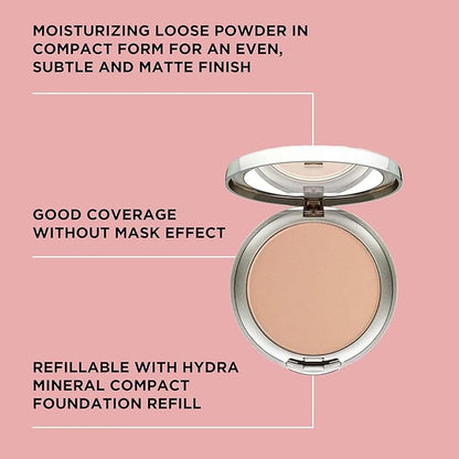 ARTDECO Hydra Mineral Compact Foundation - natural peach N°67 - Hydrating loose powder compact for a soft matte finish - good coverage without mask-like effect - refillable - makeup - 0.35 Oz