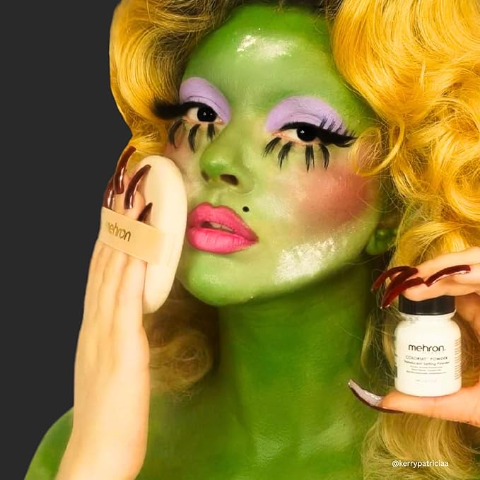Mehron Makeup Colorset Powder | Translucent Setting Powder | Special Effects, Halloween, & Film 0.5 oz (14 g)