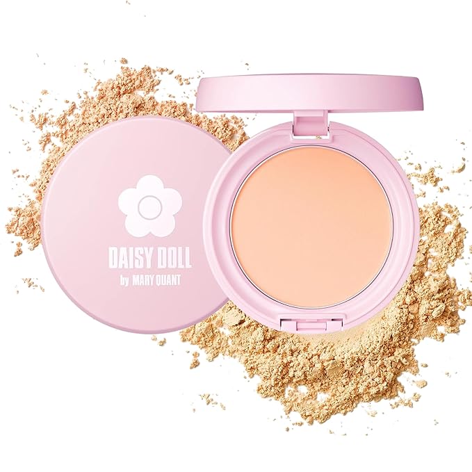 Face Powder, Pressed Setting Powder w/SPF 25 PA+++, Japanese Makeup for Matte & Smooth Finish, 0.3 oz (10 g), 02 Pink Ocher