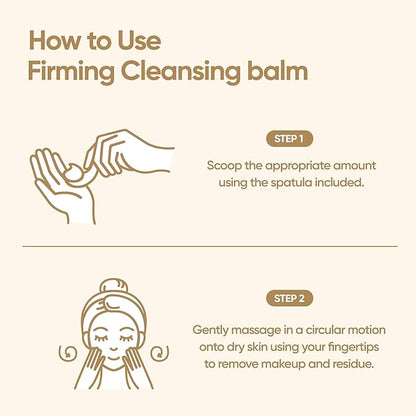 BANILA CO Clean it Zero Firming Cleansing Balm | Korean Makeup Remover, Cleansing Oil to Soothe and Moisturize Skin | Vegan | Made with Moringa Ceramide and Panthenol (100ml/3.38 fl.oz)