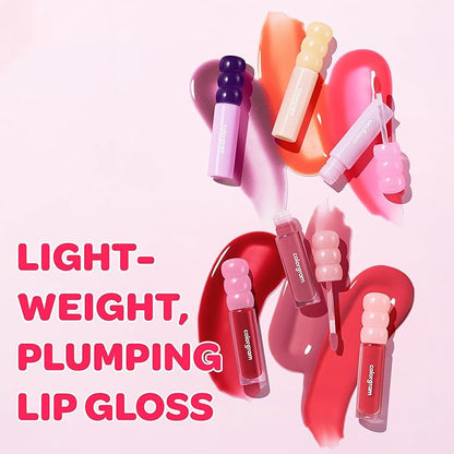 COLORGRAM FRUITY GLASS GLOSS 06 MAGIC CHERRY | Non-Sticky Glossy Lip Tint with Glass-Like Shine | Long-Lasting Hydrating Lip Gloss for Smooth & Plump Lips