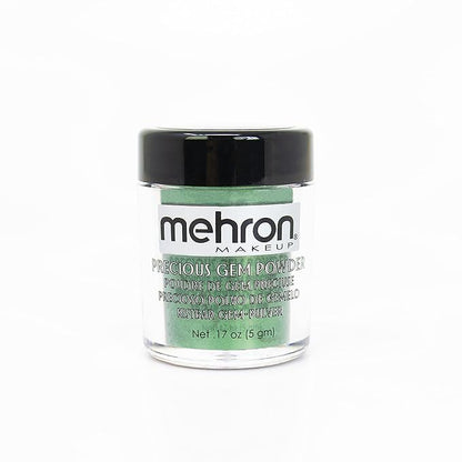 Mehron Makeup Precious Gem Loose Pigment Shimmering Eye Powder (.17oz) (Emerald)