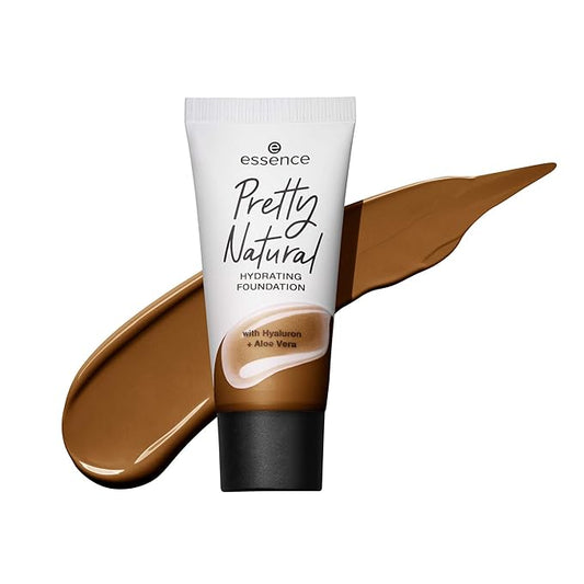 essence cosmetics Pretty Natural hydrating foundation 24h long lasting makeup 30ml (270 Warm Amber)