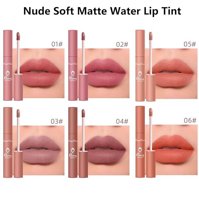 Matte Lipstick Liquid for Women Teens Lip stain long lasting waterproof lip liner stain Fade Resistant Highly Pigmented Lightweight Portable Vegan Lip Stick Travel Size Makeup #08