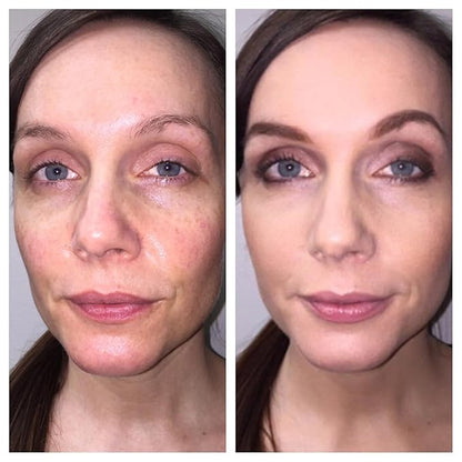 Emani Flawless Matte Powder Foundation Makeup for Sensitive Skin, Natural Mineral Foundation Compact with Buildable Coverage, Oil Control, Talc Free, Cruelty-Free & Vegan, Warm Beige