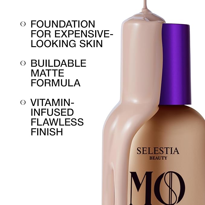 Money Liquid Matte Foundation – Long-Lasting, Natural Looking & Buildable Coverage – For Combination, Dry, Oily Skin – Lightweight & Moisturizing (Cloud)