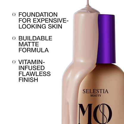 Money Liquid Matte Foundation – Long-Lasting, Natural Looking & Buildable Coverage – For Combination, Dry, Oily Skin – Lightweight & Moisturizing (Cloud)