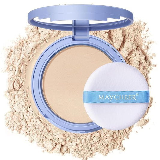 Oil Control Face Pressed Powder, Matte and Smooth Translucent Powder Setting Powder Makeup, Waterproof Long Lasting Finishing Face Powder, Cruelty-free (#01 CALASSIC IVORY)