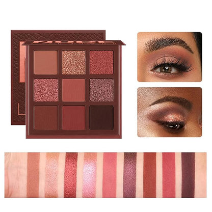Pure Vie All-in-One Holiday Gift Surprise Makeup Set Essential Starter Bundle Include Eyeshadow Palette Lipstick Concealer Blush Mascara Eyeliner Face Powder Lipgloss Brush - Full Makeup Kit for Women