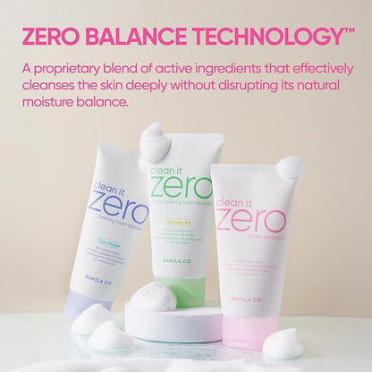 BANILA CO Clean It Zero Original Double Cleanse Set | Original Cleansing Balm 180ml + Foam Cleanser 150ml | Vegan Korean Face Wash for All Skin Types