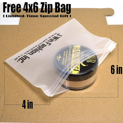 Italia-Deluxe 1 HD Pro This is Bananas Setting Powder Set & Bake Loose Powder Mattify Brighten + Free Zipper Bag