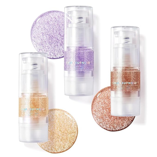 Primer Set, 2 in 1 All Day Hydration And Color Corrector Primer for Face Dry Skin Before Makeup, Lightweight, Tackle Dryness, Christmas Gift for Her, for Medium to Deep Skin