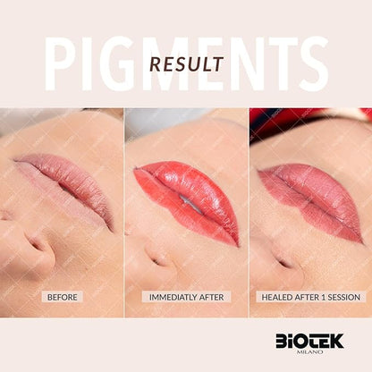 Biotek Lip Pigment for Permanent Makeup - Pink Peach Color for Lip - Made in Italy - Flower 0,61 fl.oz.