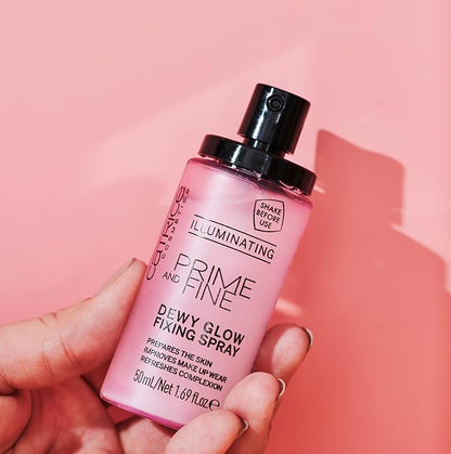 Catrice | Prime & Fine Illuminating Dewy Glow Spray & Soft Glam Filter Fluid 010 Bundle | Full Coverage Makeup | Vegan & Cruelty Free