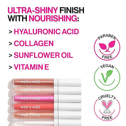 wet n wild Megaslicks Lipgloss, Sinless, 0.5 Ounce, 544