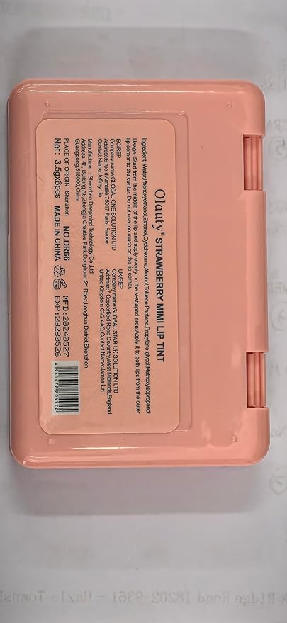 6 Colors Lip Tint Stain Mini Liquid Lipstick,Strawberry Lip Tint Moisturizing Natural Lip Gloss,Multi-Use Lip and Cheek Tint,Non-Stick Cup,Lightweight,Vivid Color Lip Makeup