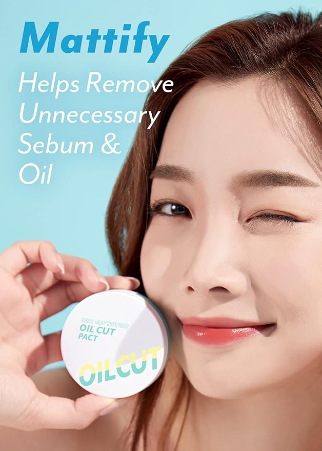 I'm Meme Compact - Oil Cut Pact 0.34 Oz + NOONI Korean Facial Clenaser - Snowflake Whipping Cleanser 5.07 Fl Oz Bundle