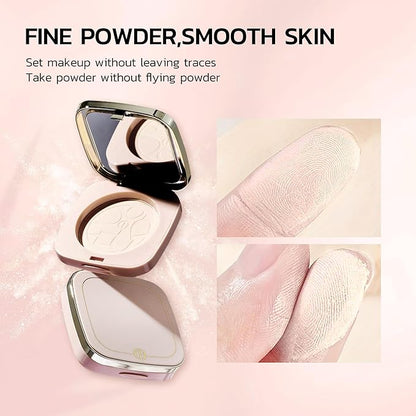 Face Compact Powder Makeup ，Pressed Powder Long Lasting Oil Control Waterproof Sweatproof Powder，Makeup for Flawless Finish All Day，Dating artifact （8030）