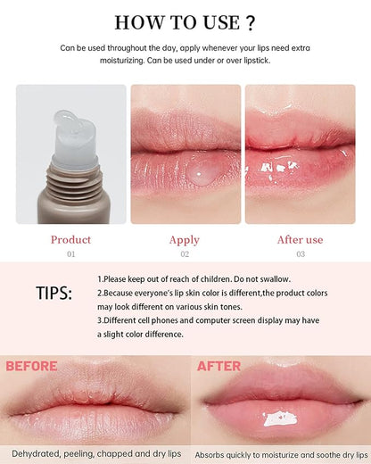 Tinted Lip Butter Balm,3 Colors Hydrating Lip Balm Lip Gloss Vanilla Sheer Tint Stain Non-Sticky Lip Glow Oil for Instant Moisture,Shine and Soothing Women Dry Cracked Lip Care Lip Sleeping Mask-Set B