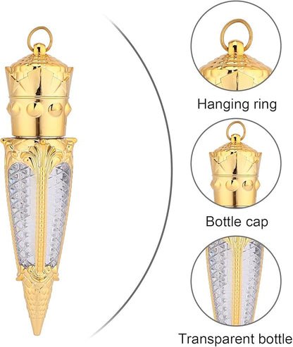 FRCOLOR 10pcs Empty Lip Gloss Tube DIY Lipstick Container Lip Gloss Container Rhinestone Lip Balm Bottle Plastic