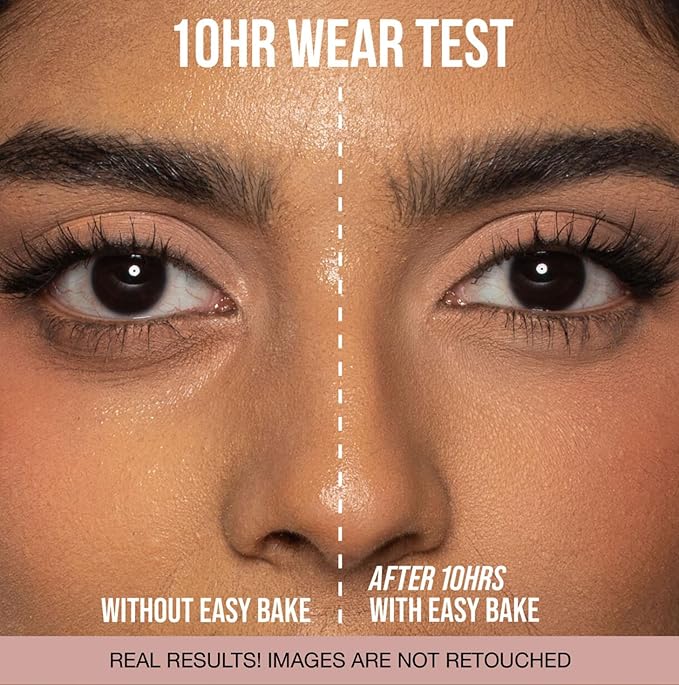 Huda Beauty MINI Easy Bake Loose Baking & Setting Face Powder Shade PEACH PIE (Mini Size 0.21 oz / 6 g)