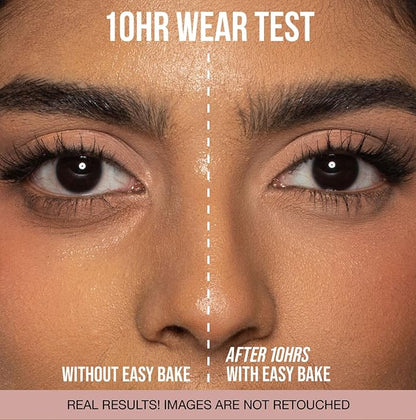 Huda Beauty MINI Easy Bake Loose Baking & Setting Face Powder Shade PEACH PIE (Mini Size 0.21 oz / 6 g)