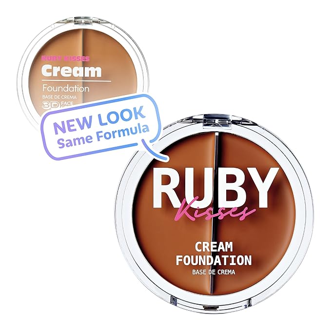 Ruby Kisses 3D Face Creator Cream Foundation & Concealer, 12 Hours Long Lasting, Medium to Full Coverage, Non-Greasy, Ideal for Makeup & Contour Palette (Level 11)