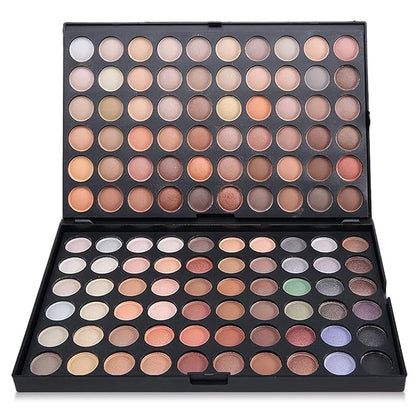 120 Nude Eyeshadow Palette, Beauty Makeup Palette Multicolor Combinable Highly Pigmented Warm Color Cosmetic Sweatproof Matte Pearl Shimmer Makeup Shadow Palette Professional for Women #4