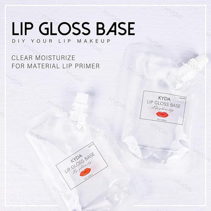 KYDA 200ML Moisturize Lip Gloss Base,Lip Gloss Base Oil Material Lip Makeup Primers, Non-Stick Lipstick Primer Lip Gloss Base for DIY Handmade Lip Balms Lip Gloss-200g