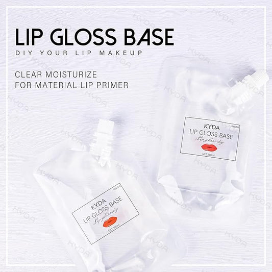 KYDA 200ML Moisturize Lip Gloss Base,Lip Gloss Base Oil Material Lip Makeup Primers, Non-Stick Lipstick Primer Lip Gloss Base for DIY Handmade Lip Balms Lip Gloss-200g