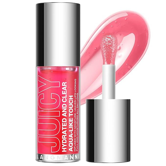 Jolilab Lip Oil, Hydrating Lip Glow Oil Plumping Glass Finish Moisturizing Lip Gloss Lip Tint Extract Lip Oil Tinted for Dry Lip and Lip Care
