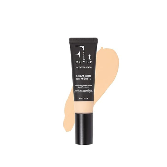 Sweat-Proof Liquid Foundation - Long-Lasting, Buildable, Matte Finish, SPF 15+, Mineral-Infused, Non-Comedogenic, Lightweight, 24-Hour Coverage, Vegan Make Up (Lift)