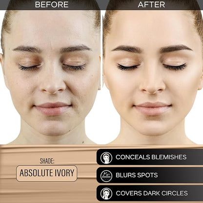 Faces Canada 3-in-1 Matte Foundation with SPF 30 | Lightweight Hydrating Formula with Aloe Vera & Vitamin C | Long-Lasting Medium Coverage Makeup & Sun Protection | 0.51 Fl Oz (15ml)