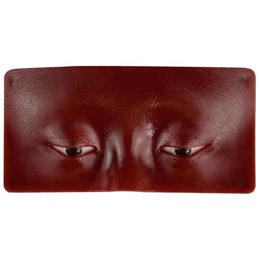 3D Makeup Practice Face Board Reusable Realistic Eyeshadow Eyeliner Eyebrow Mapping Makeup Practice Mannequin Face Board for Makeup Beginner or Professional Enthusiasts(Dark Colored)