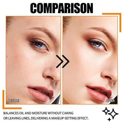 Loose Setting Powder Set with makeup brush,Lightweight Long Lasting Oil Control Loose Face Powder,Translucent Matte Drying Finishing Setting Powder for All Skin Types C