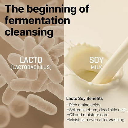SOME BY MI Lacto Soy Sebum & Blackhead Cleansing Oil - 6.76Oz, 200ml - Daily Vegan Makeup-Removing Korean Oil Cleanser for All Skin Types - Deeply Cleanses Pore-Clogging Impurities - Korean Skin Care