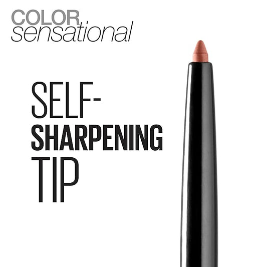 Maybelline Color Sensational Shaping Lip Liner with Self-Sharpening Tip, Very Cherry, Red, 1 Count