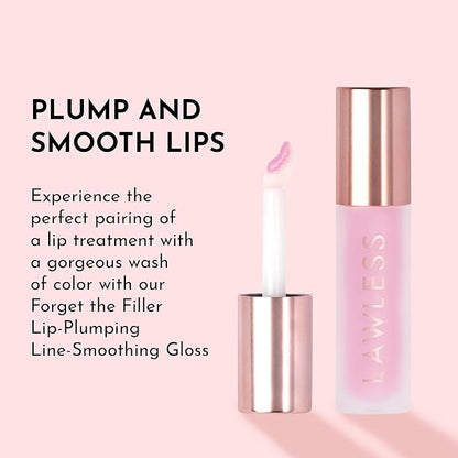 Forget The Filler Lip Plumping Line Smoothing Gloss - Strawberry Milkshake