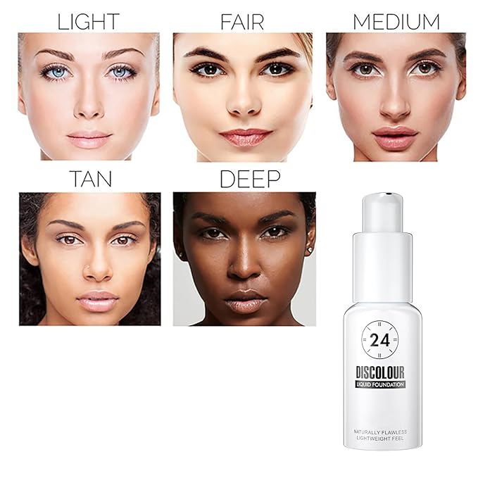 Concealer Moisturizing Gradient Foundation, Oil Control Long Lasting Waterproof Full Coverage Color Correcting Foundation