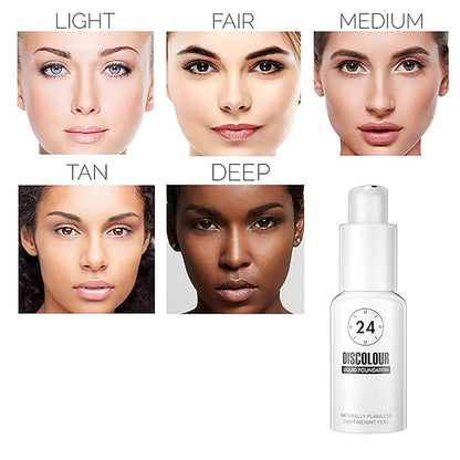 Concealer Moisturizing Gradient Foundation, Oil Control Long Lasting Waterproof Full Coverage Color Correcting Foundation